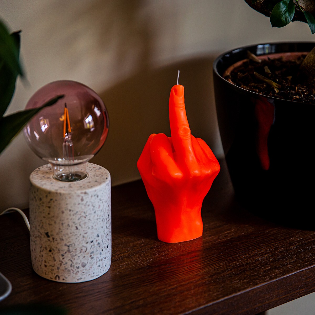 Wholesale CandleHand Hand Gesture Candle - Middle Finger for your store -  Faire